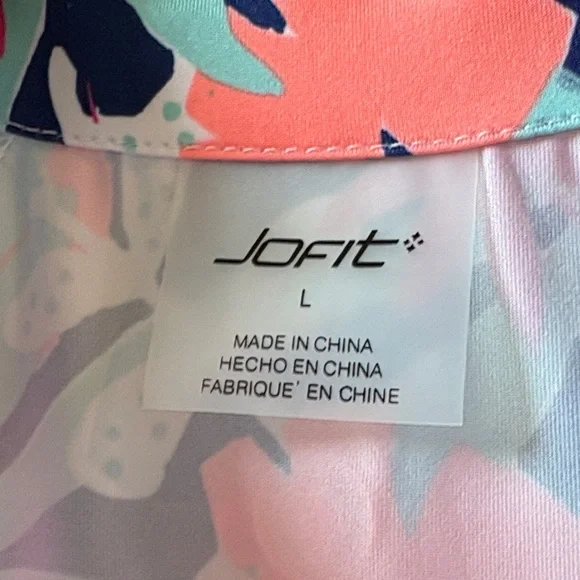 Jofit UV Long Sleeve Mock 1/4 Zip Golf Shirt; Sz: L; EUC - Picture 3 of 10